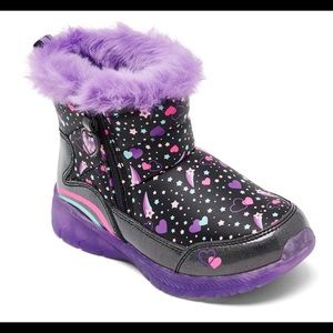 Skechers toddler light up bright boots.